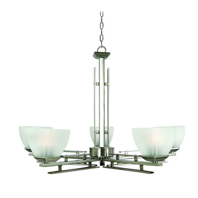 Half Dome 5 - Light Dimmable Chandelier