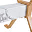 Table de salle à manger élégante en verre trempé transparent - 71 po x 35,4 po. Grande table moderne avec pieds en bois en X en métal et barres transversales en bois aggloméré blanc, convenant à la maison et au bureau.-857560606