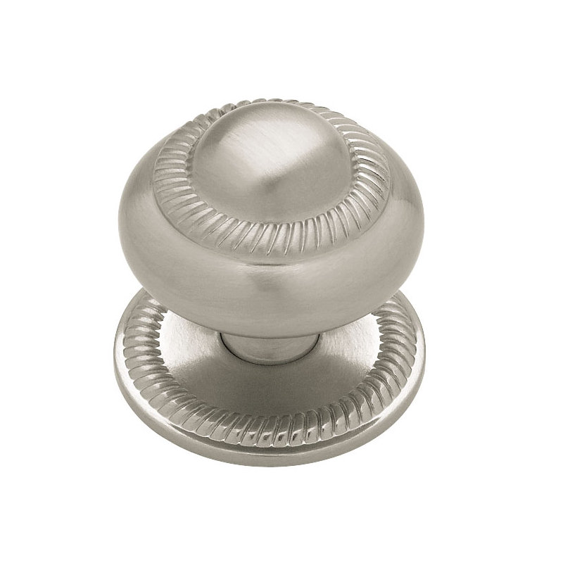 Poignée champignon 1,5 po de diamètre, Nickel satiné