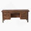 Bureau double caisson Bridgevine Home Sausalito 71 po, aucun assemblage requis, finition whisky