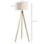 152.2 H cm Matte Tripod Floor Lamp