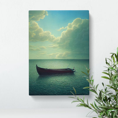 Boat Under the Clouds - Wall Art