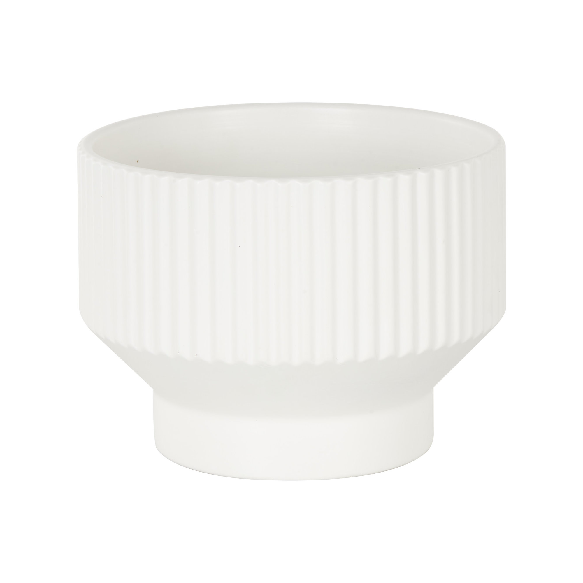 Destina 3-Piece Ceramic Pot Planter Set, White