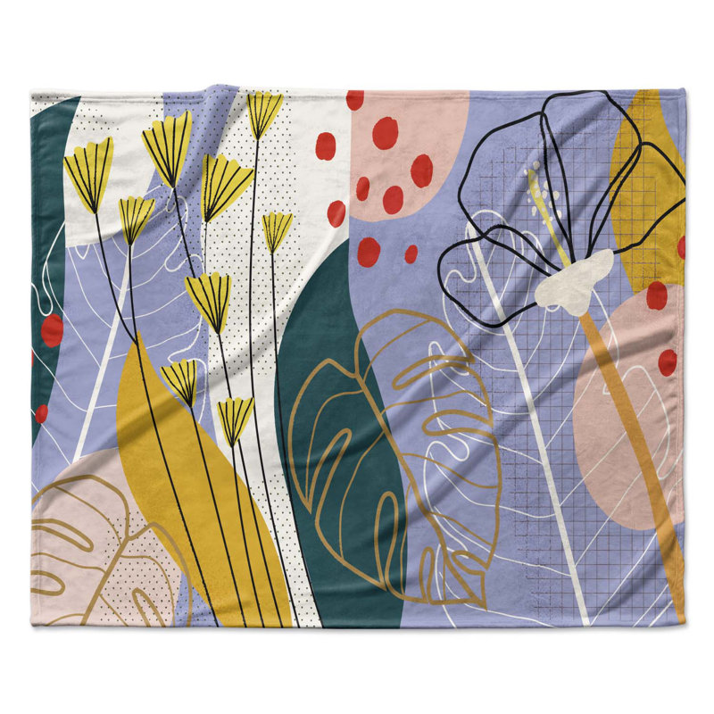 Tropical Leaves Polyester Comforter, Queen Comforter + 2 Standard Pillowcases