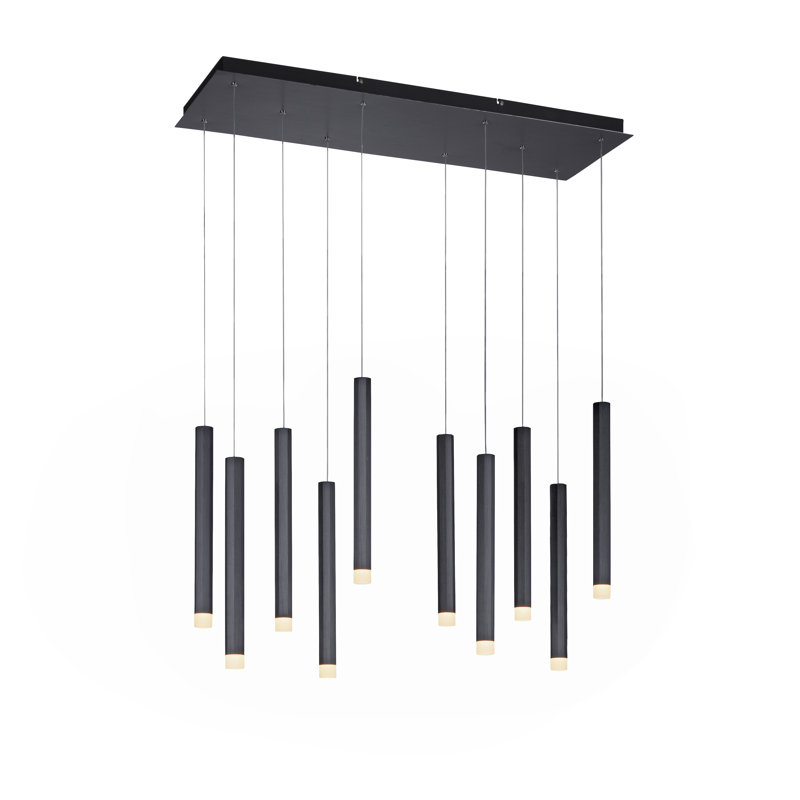 Caporal 10 - Light LED Cylinder Pendant, Black