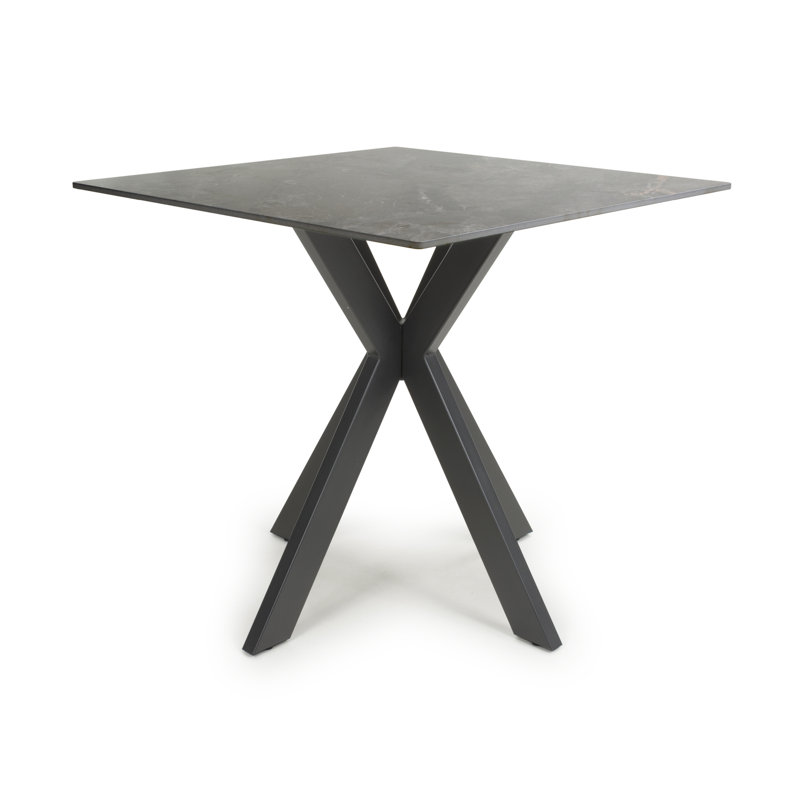 Tokyo Small 80cm Ceramic Dining Table, Grey