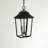 Burton Black/Distressed Copper 2 -Bulb 18.25" H Outdoor Hanging Lantern