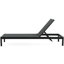 Confortables chaises longues au bord de la piscine 2 - filet respirant, aluminium, dossier réglable, roues amovibles, fauteuil inclinable de piscine noir et gris antirouille