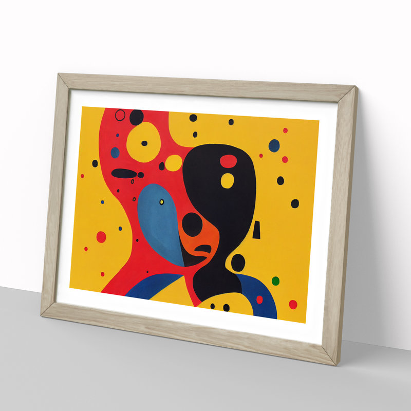 Entrancing Abstract - Single Picture Frame Print, 25cm H x 34cm W, Oak