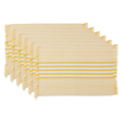 Cotton Striped Rectangle Placemat