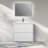 35-3/8 In. W X 19-5/8 In. D Freestanding Vanity  With Resin Composite Vanity Top In White
