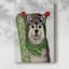 Snowboard Husky de Noël-2025397137