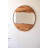 RECYCLED WOOD ROUND FRAMED MIRROR