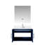 Meuble-lavabo de salle de bain 30 po X P 22 po D, comptoir en quartz blanc, ensemble de robinet et Miroir à DEL-934189862