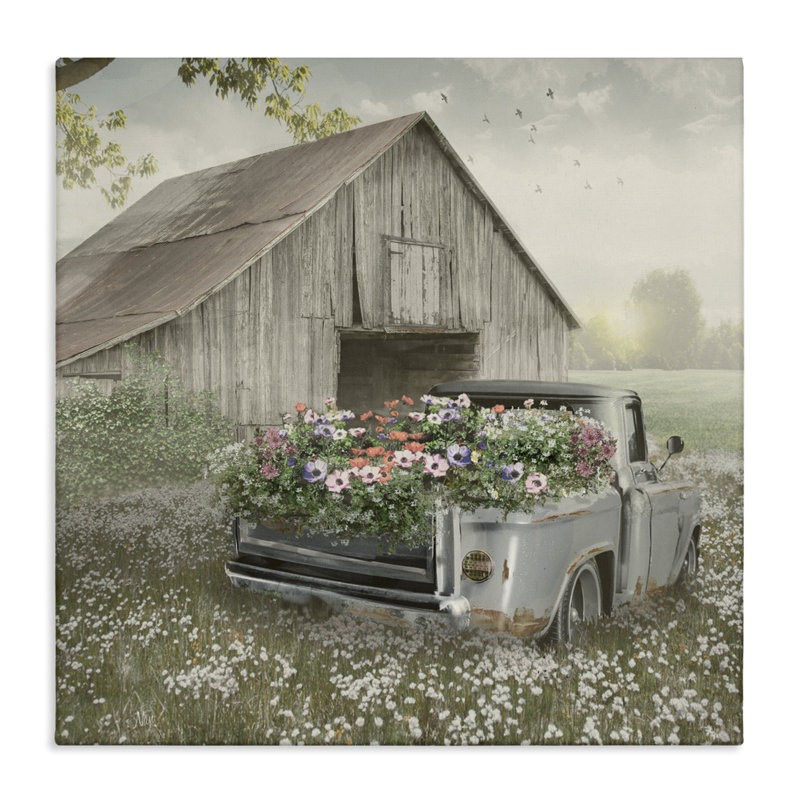 Toile de camion de fleurs «Gathering Fragrance», conception par Nan, H 36 po x l 36 po