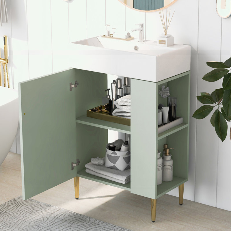 Bathroom vanity with Right side storage