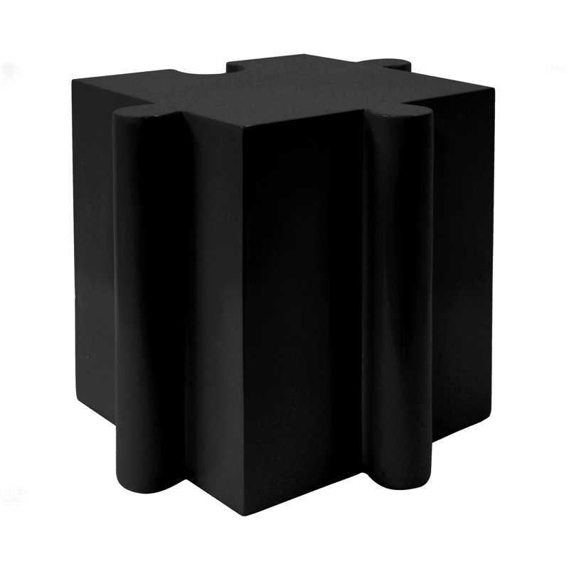 Table d'appoint casse-tête, table modulaire à bord concave - achetez des pièces simples ou combinées, Noir