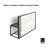 Cubiko Metal Flat Wall Mirror