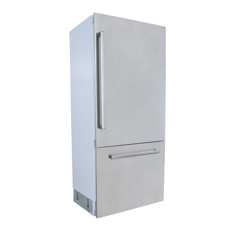 36 in. width 19.8 cu ft. Built-In Bottom Freezer Refrigerator in Custom Panel Ready, Counter Depth