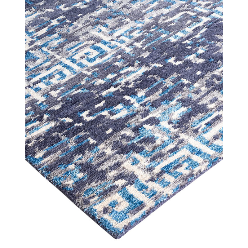 Overdyed One-of-a-Kind 9' 1" x 11' 10" Hand Knotted Area Rug