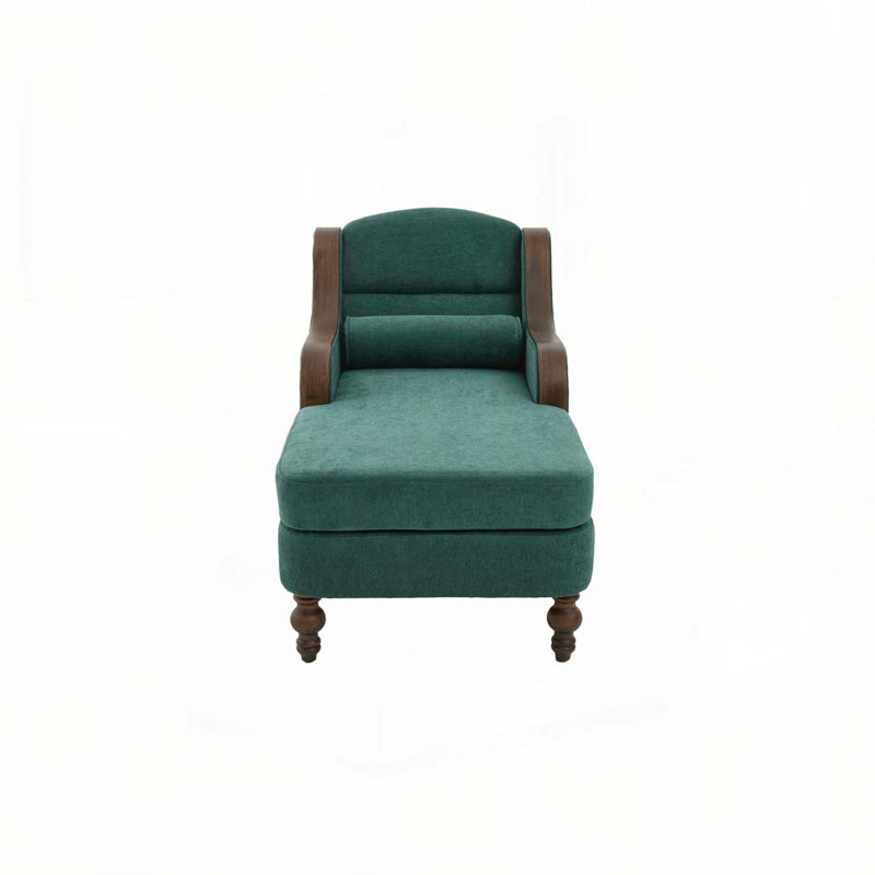 Oversized Chaise Lounge Chair with Wide Seat, Upholstered Sleeper Armchair with Storage Pockets, High Back Reading Sofa for Living Room and Bedroom