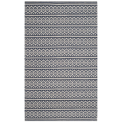 Melaina Hand Woven Cotton Striped Rug