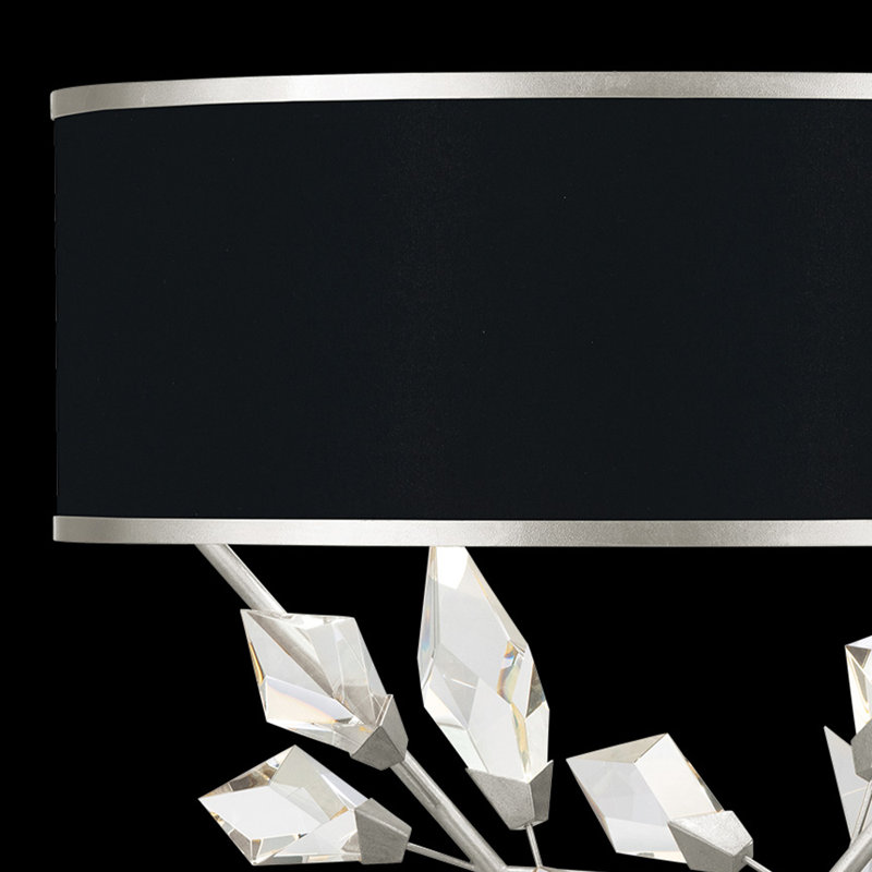 Foret Table Lamp, Silver, Black
