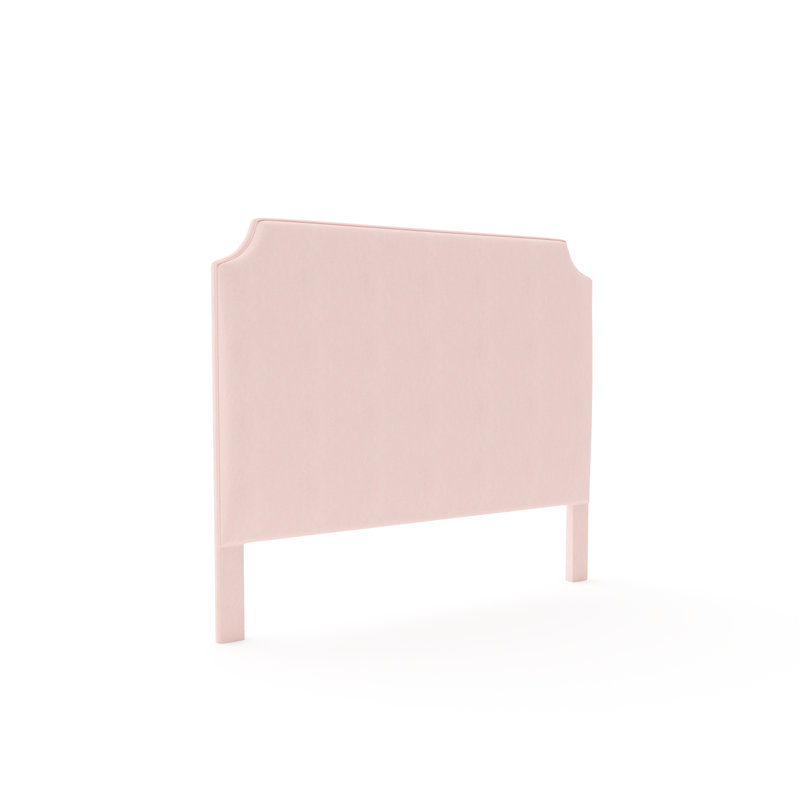 Caldwell Upholstered Headboard, King, Posh Life Performance Velvet Linen