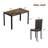 Kaedon 4 - Person Faux Marble Top Four Leg Dining Set-752499707