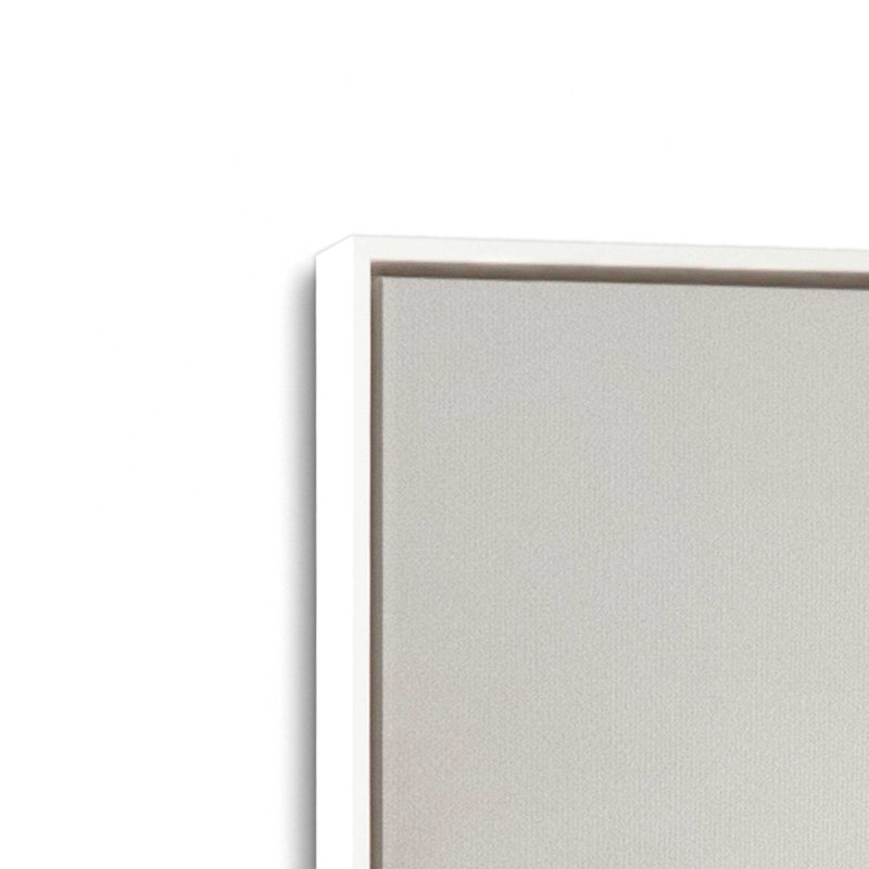 Ensemble de 2 toiles encadrées, Cadre flottant blanc opaque, H 48,75 po x l 65,5 po x P 1,75 po