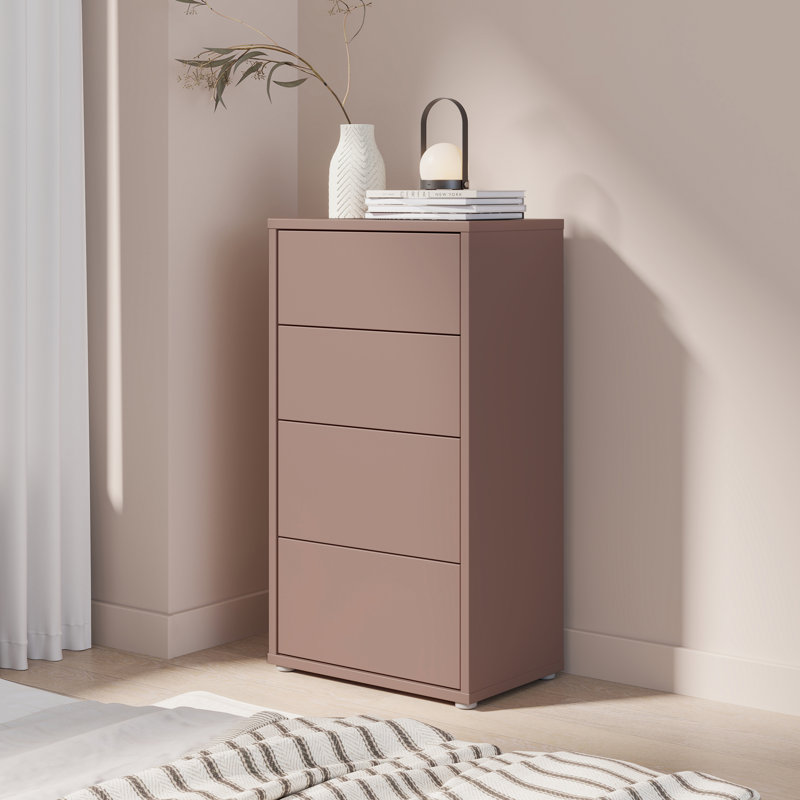 Rydar 54.8cm W 4 - Drawer Chest of Drawers, Brown