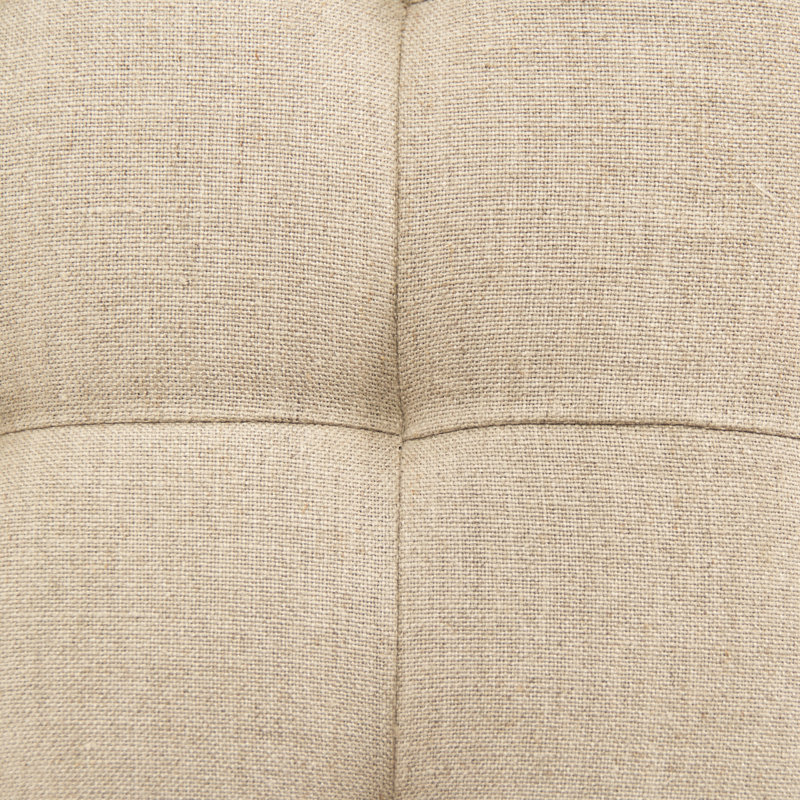 Linen Upholstered Storage Bench