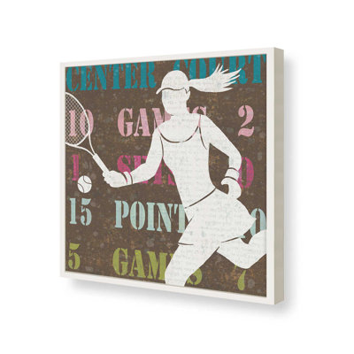 Womens Scoreboard Tennis By Michael Mullan Art Print