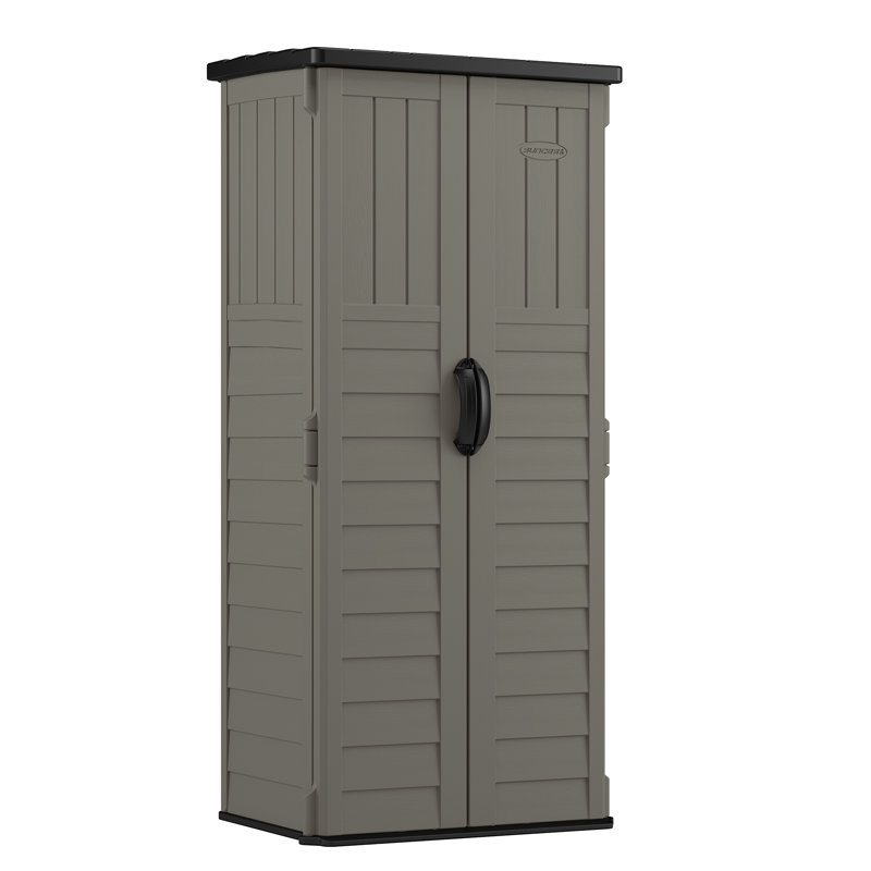 Stoney Resin Vertical Storage Shed with Floor Kit, 2 ft. x 2 ft.