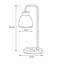 Alakai 41cm Desk Arch Metal Table Lamp with Glass Shade-106543006