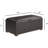 Leather Storage Bench With 2 Black Side Ottomans, To Table, Ideal For Living Room, Nail Heads Ornament, 16" H X 39.68" W 40" D Bench, 13" 13.5" Ottomans Can Convert Suitable Appearance,