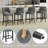 Upholstered Counter Height Bar Stool With Solid Wood Legs Set Of 4-1903564800-1903564815