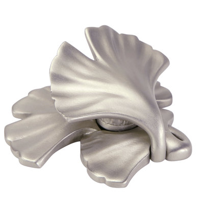 ARTS & CRAFT GINKGO KNOB IN PLATE