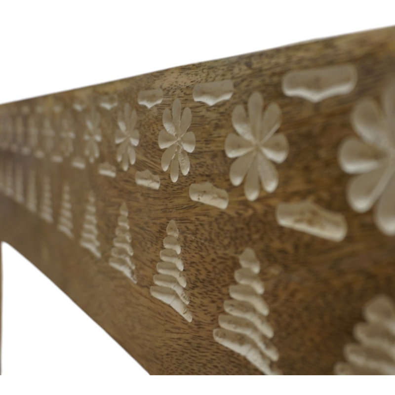 Lit standard en bois massif Tyshia