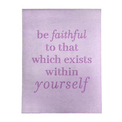 Quotes Chenille Indoor Rug