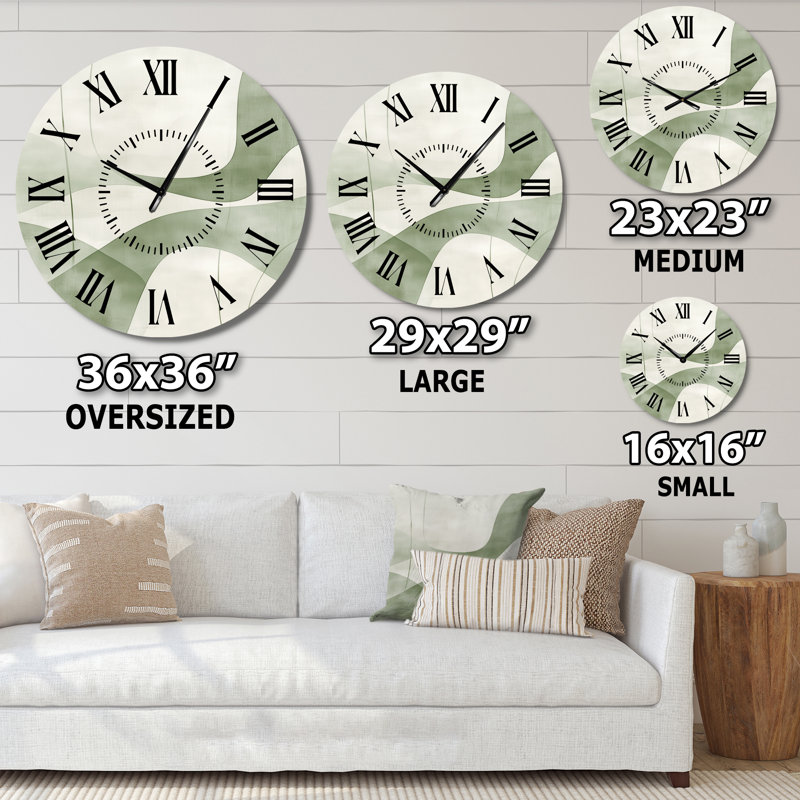 Horloge murale Contemporary, Surdimensionné