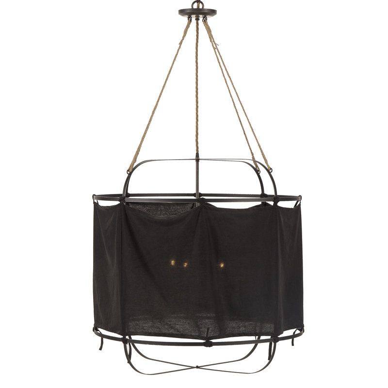 Lustre tambour 4 lumières Nellcote French Laundry
