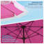 Parasol de patio à franges 10pi avec manivelle pour patio-73633151