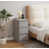 High gloss grey 3 drawers