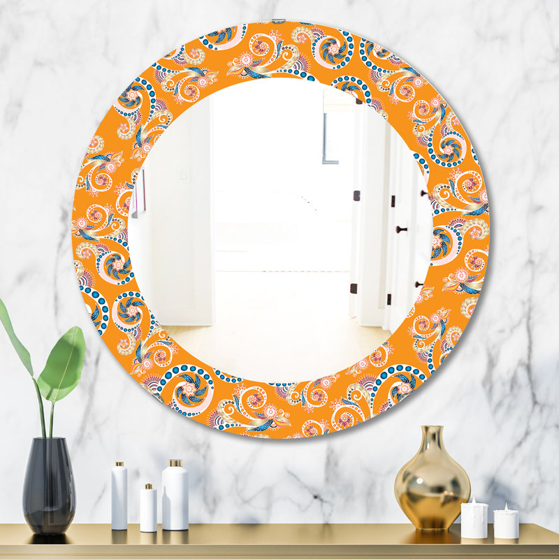 Miroir mural sans cadre Mid-Century, H 31,5 po x l po