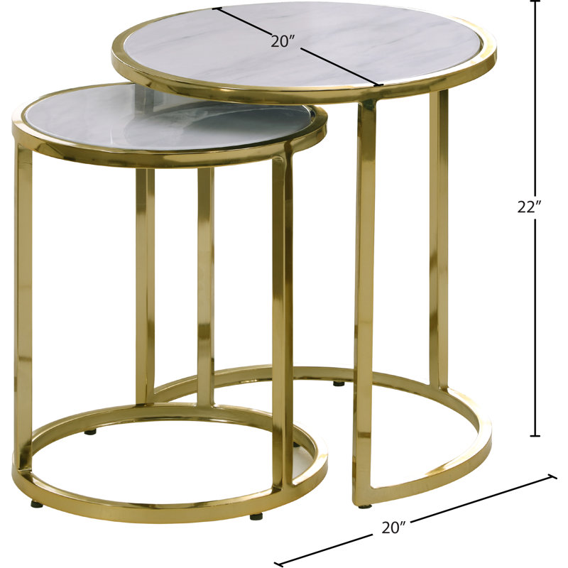 Jelissa 2 Piece Nesting Tables