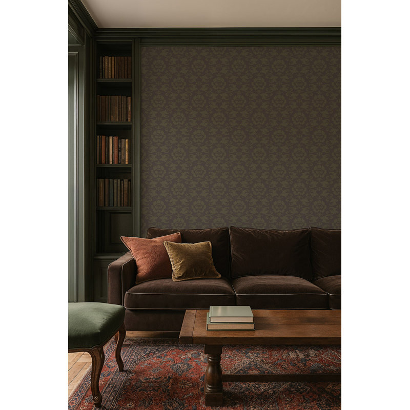 Silken Poppy - Wallpaper, Non-pasted, Antique Shadow
