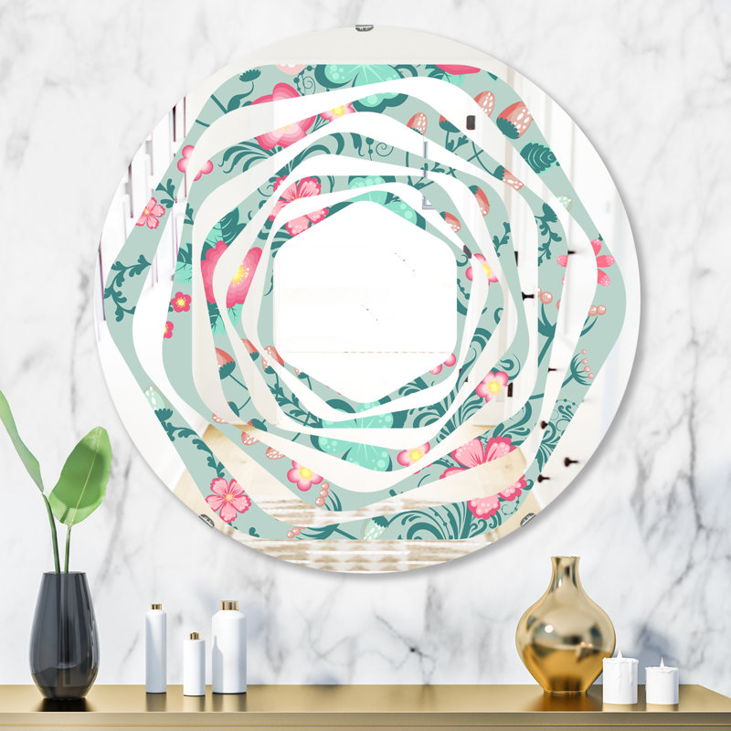 Miroir mural Whirl Spring, H 23,6 po x l 23,6 po