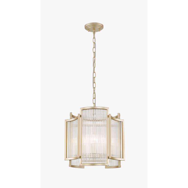 Anspach 3 - Light Geometric Pendant, Matt Gold
