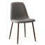 Ensemble de salle à manger à piédestal moderne avec chaises rembourrées de 47 à 83 po Modern-132494047-132494050